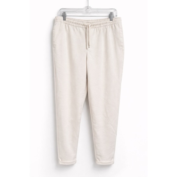 Zara Other - Zara Mens XL Cream Off-White Joggers Drawstring Sweatpants Tapered Leg XL